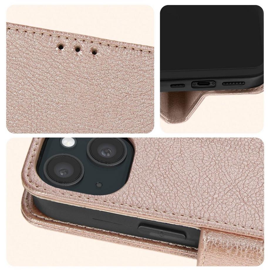 Avizar  Klappetui Apple iPhone 15 Rosegold 