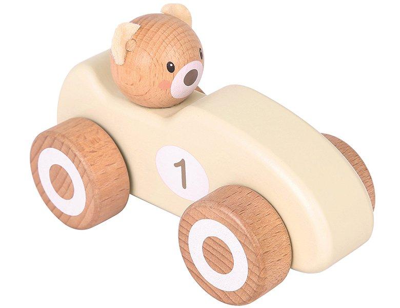 Spielba Holzspielwaren  Kleinkind Erstes Fahrzeug Bär 