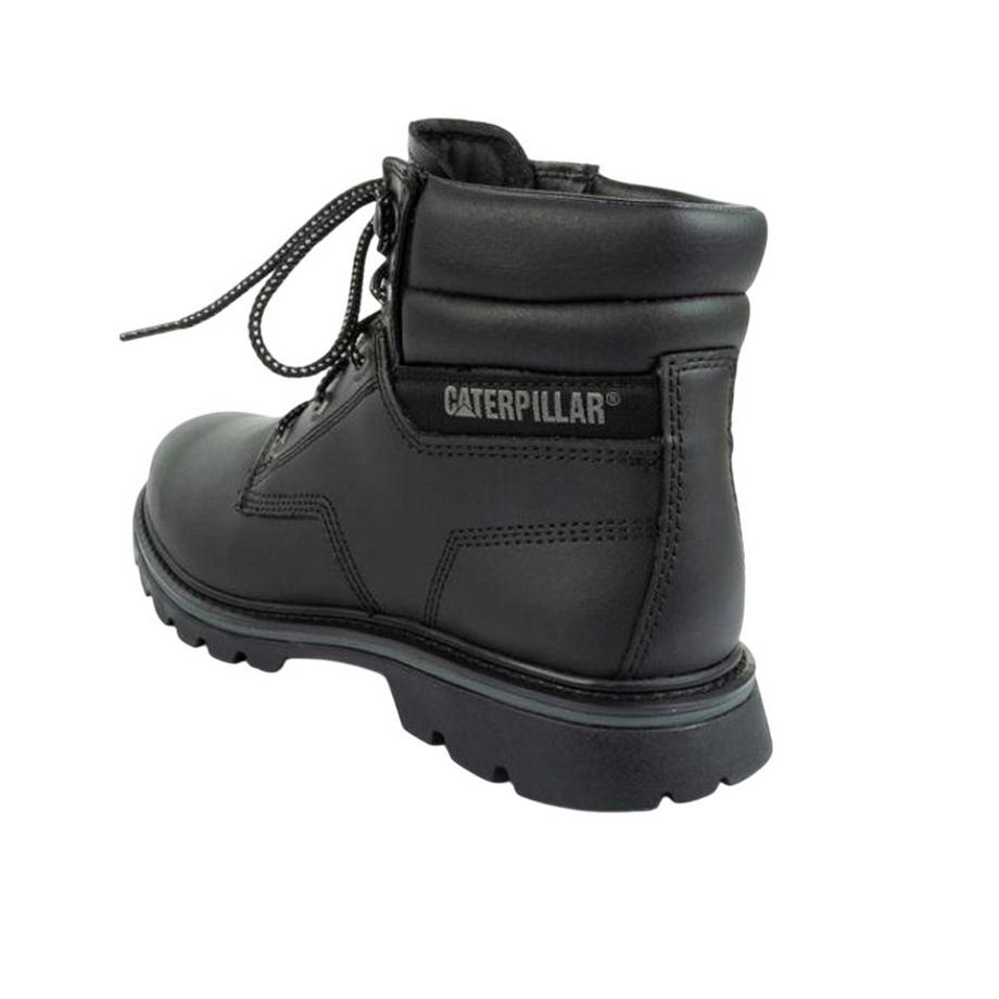 Caterpillar Bottines à Bout Carré en Cuir  