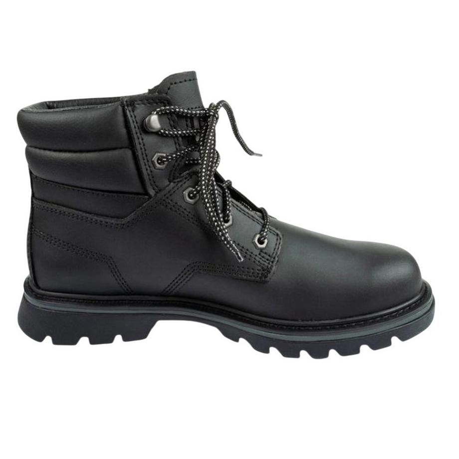 Caterpillar Bottines à Bout Carré en Cuir  