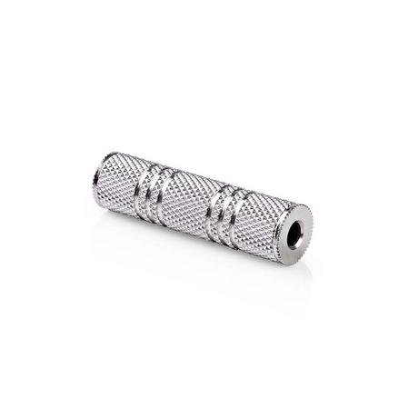 Nedis  Stereo Audio Adapter | 3,5 mm Hona | 3,5 mm Hona | Nickel Plates | Rak | Metall | Silber | 1 St. | Schloss 