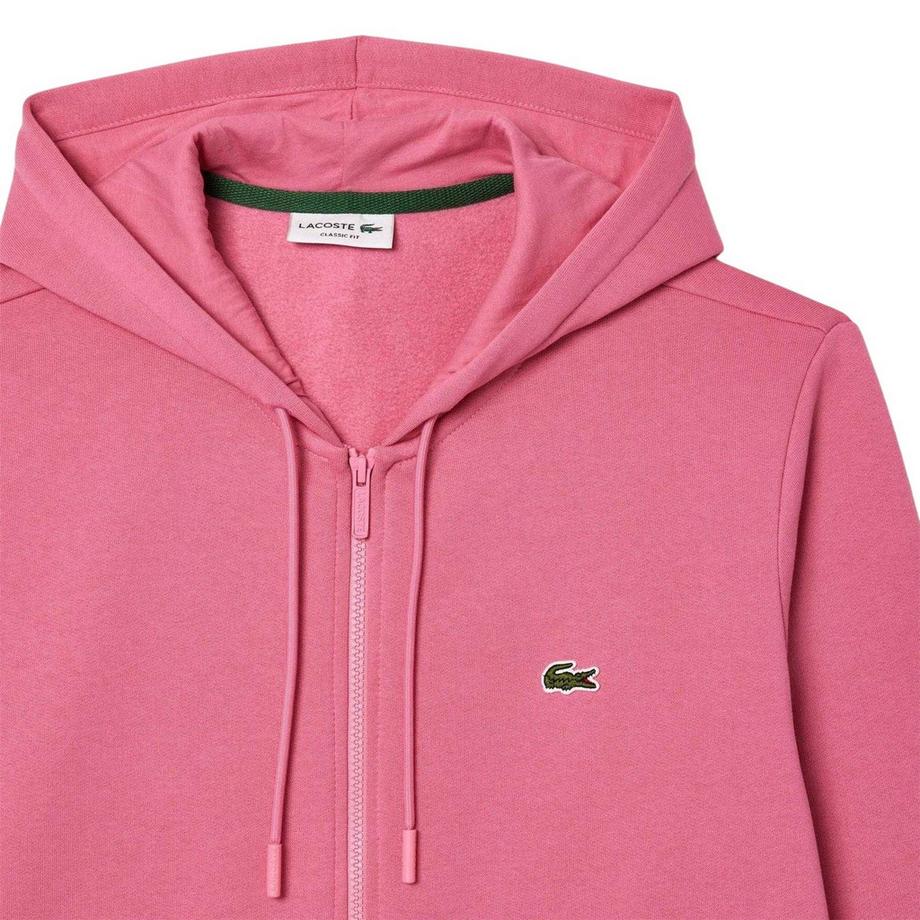 LACOSTE Felpa Con Cappuccio E Zip Intera Lavorato A Maglia  