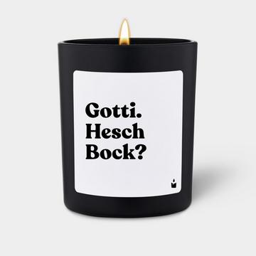 Bougie Parfumée Woody Gotti. Hesch Bock?