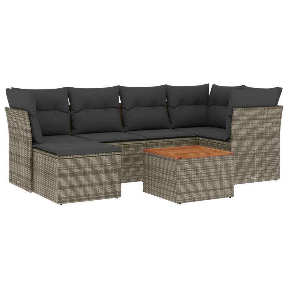 set divano da giardino Polirattan