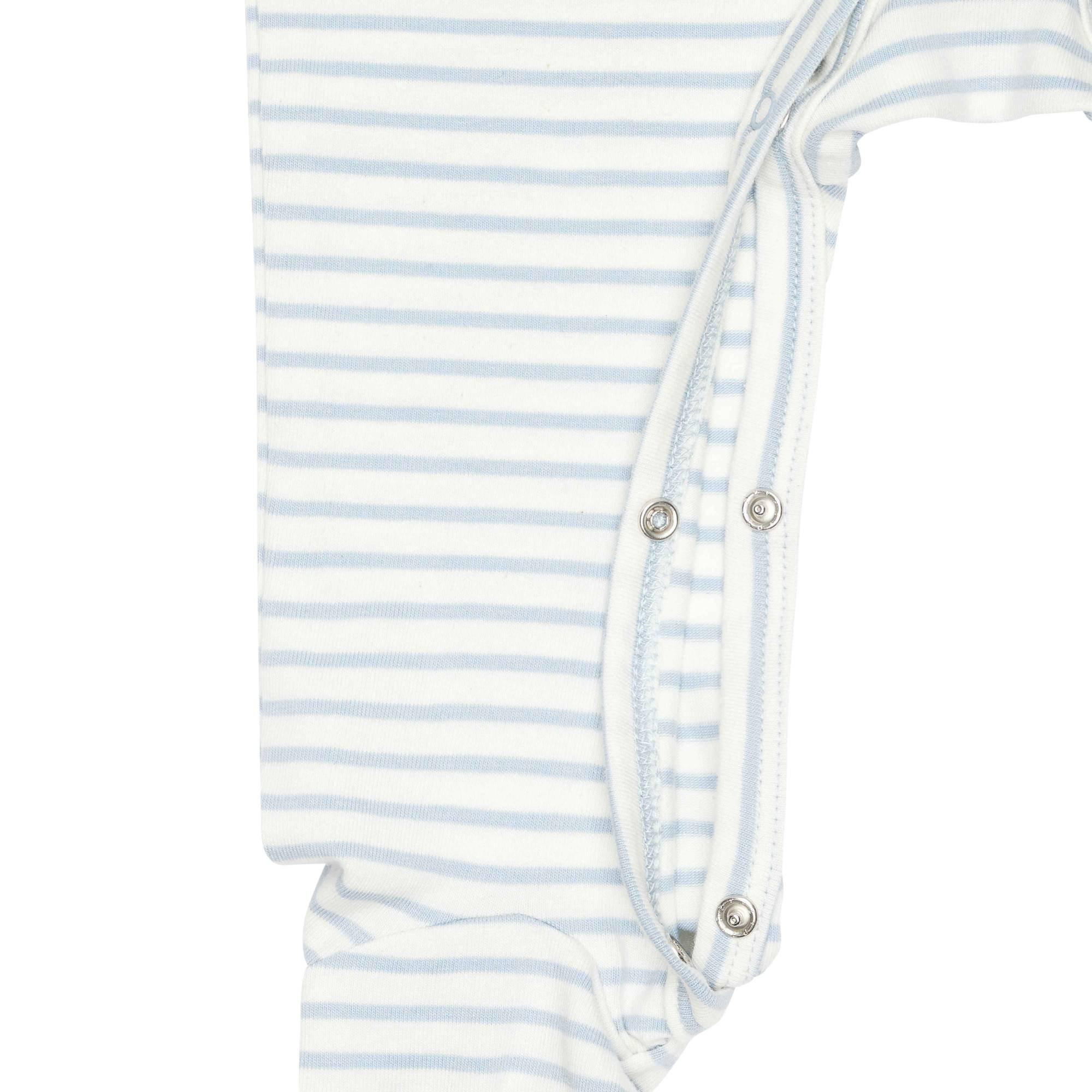 Steiff Bequem sitzender gestreifter Strampler  