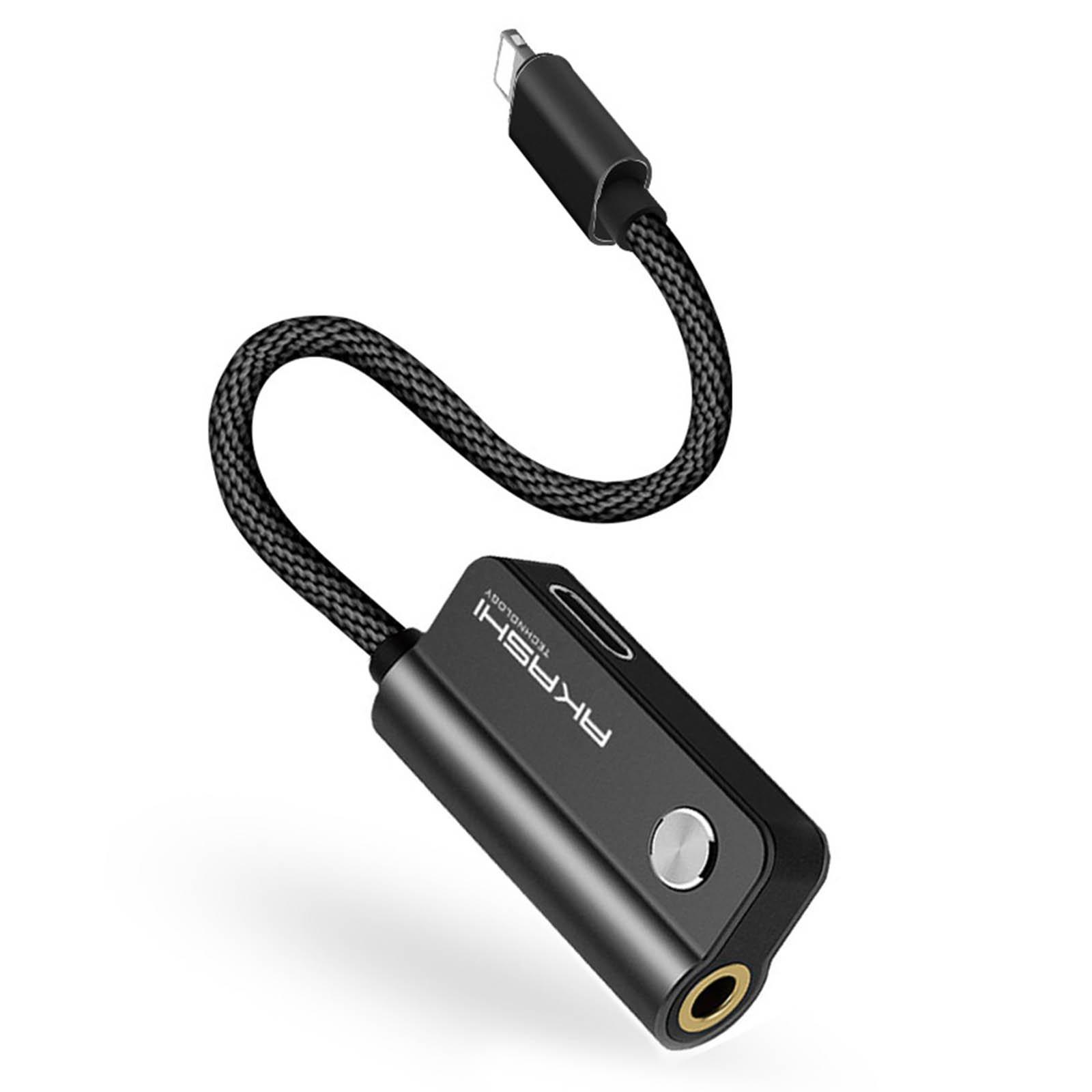Akashi  Adaptateur Audio + Charge Akashi Noir 