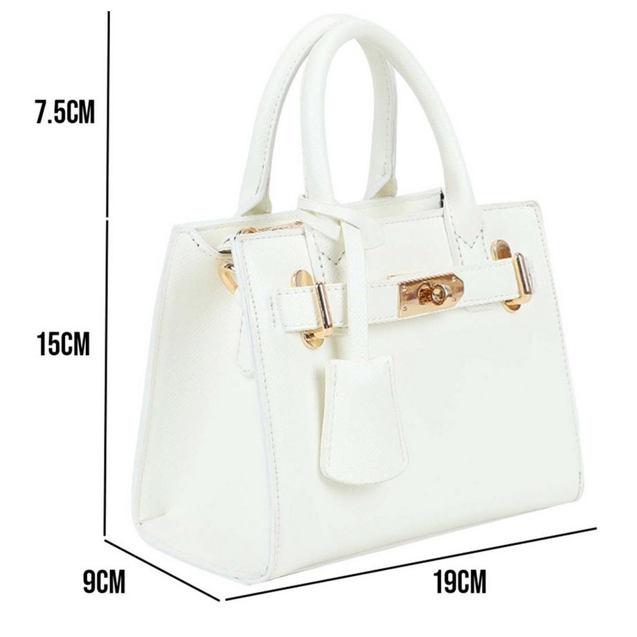 Gallantry Camélia Borsa a Mano in Pelle Granata  