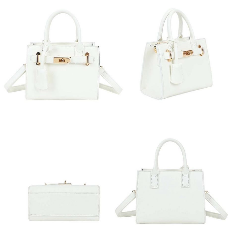 Gallantry Camélia Borsa a Mano in Pelle Granata  