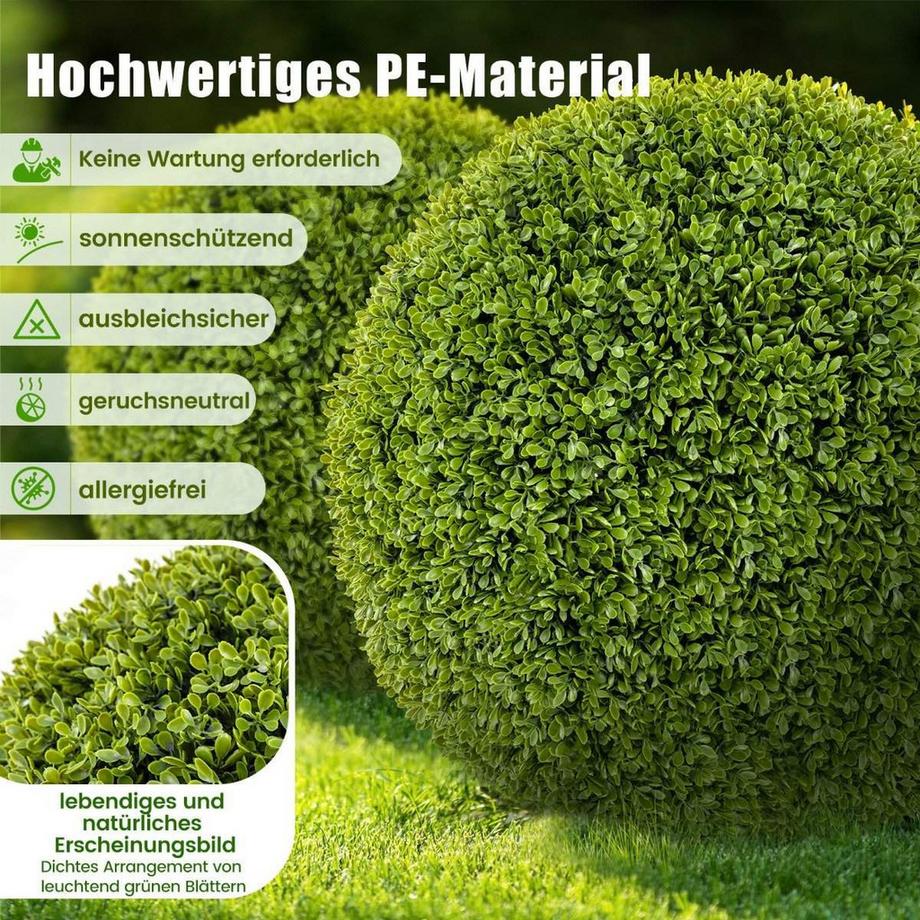 Dekorative Buchsbaumkugeln für den Innenbereich