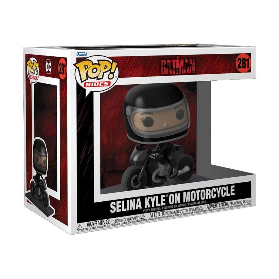 Funko  Figurine  Pop Rides The Batman Selina Kyleâ„¢ on Motorcycle 