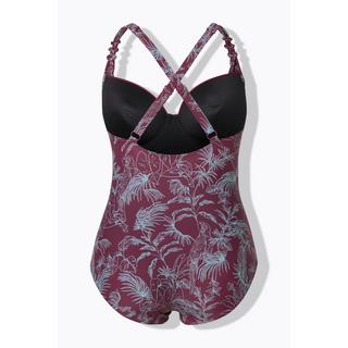 Ulla Popken Maillot de bain Motif Jungle Bonnets Souples Armatures  