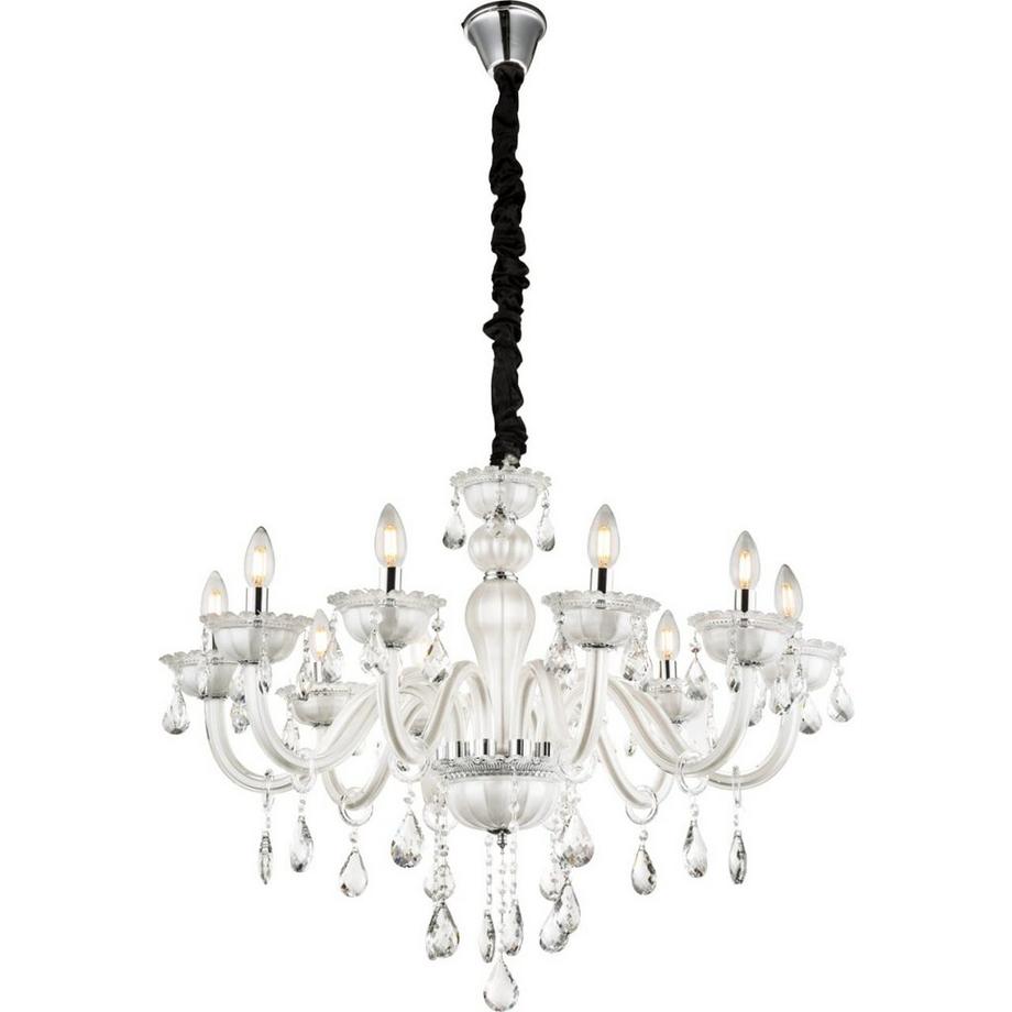 Lustre Teejay blanc 71x71x180