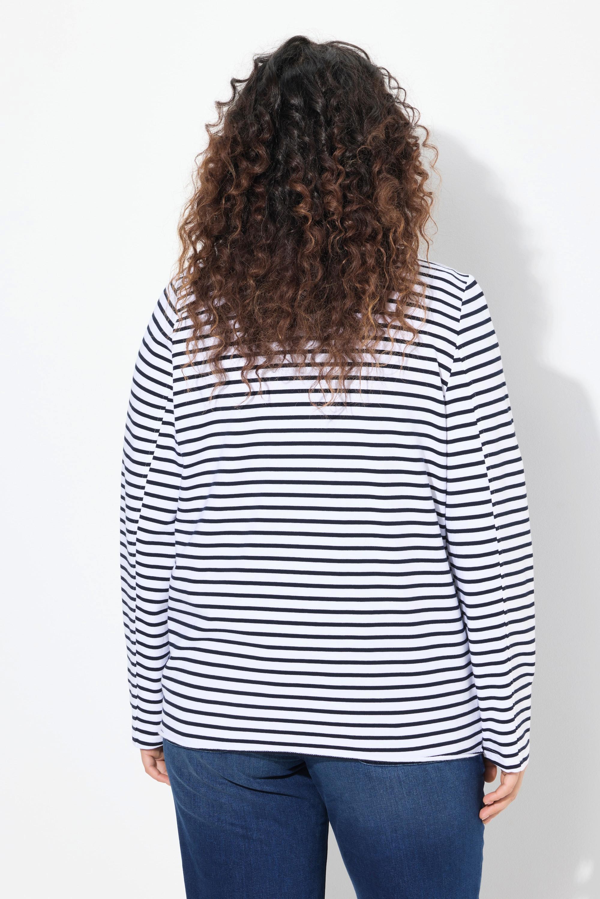 Ulla Popken Blazer en jersey Bords roulés Col à revers Manches longues  