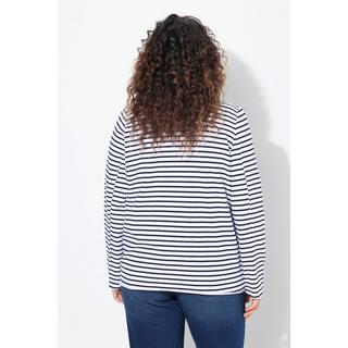 Ulla Popken Blazer en jersey Bords roulés Col à revers Manches longues  