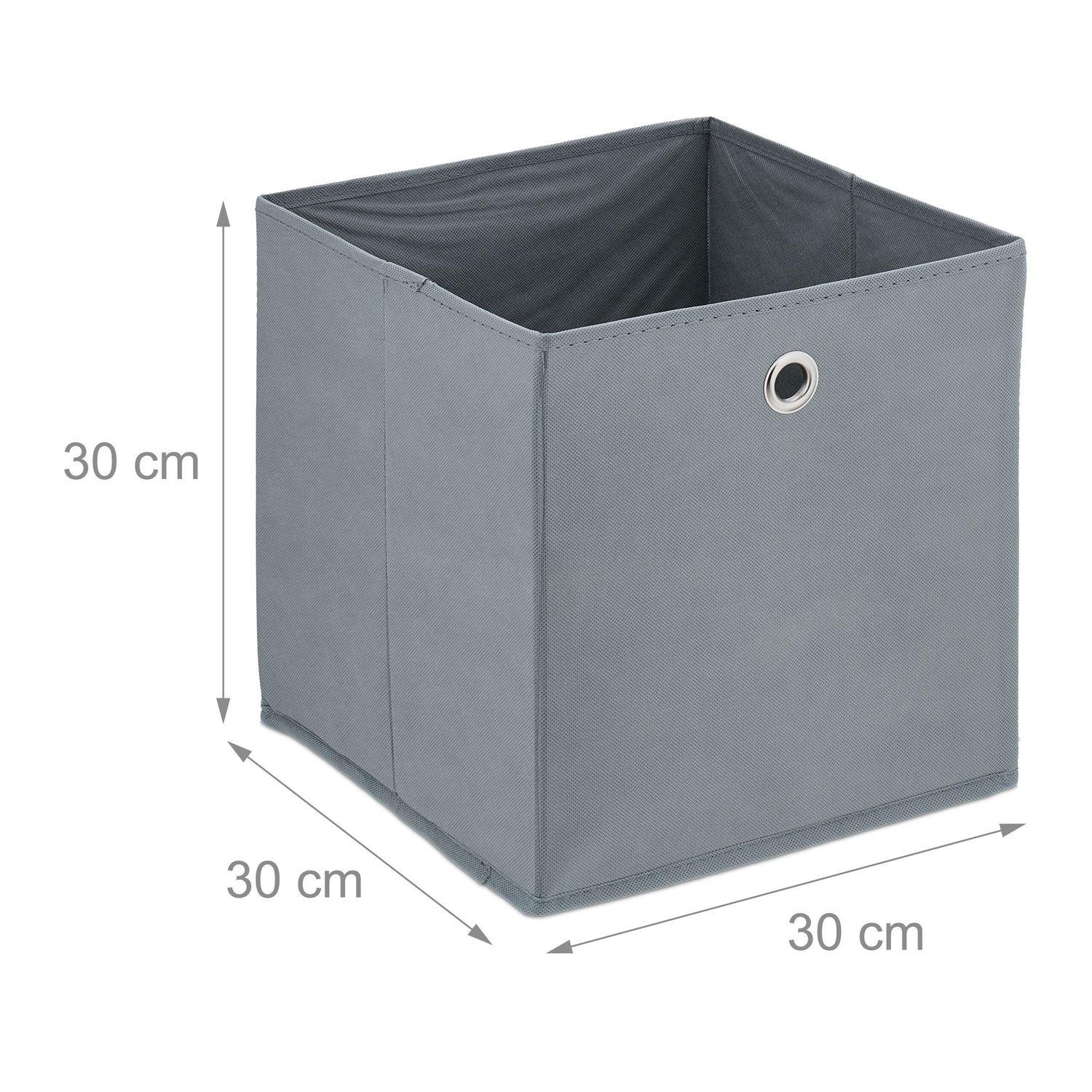 B2X Boîte de rangement grise - 4 pcs  