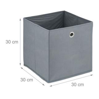 B2X Boîte de rangement grise - 4 pcs  