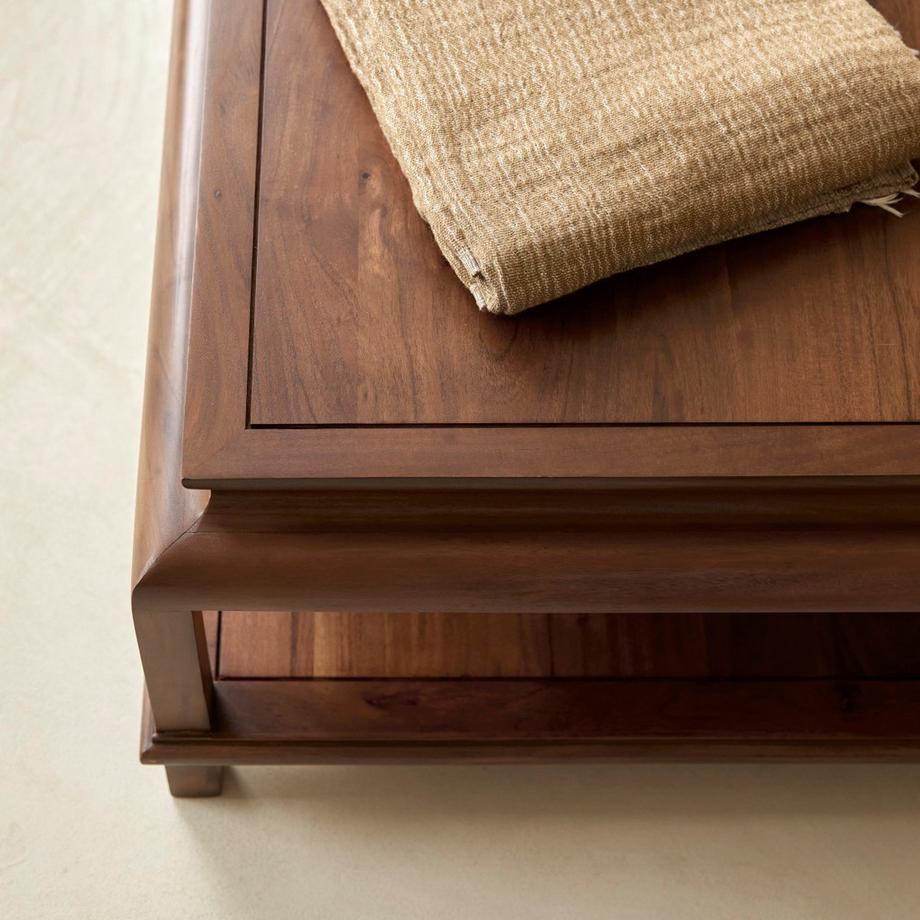 Tikamoon Table basse rectangulaire en acacia massif Achille  