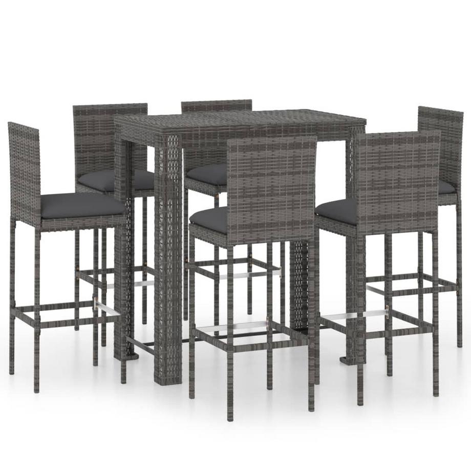 set da bar da giardino Polirattan