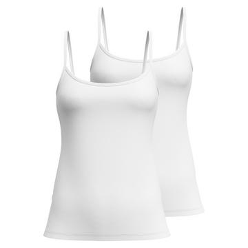 Unterhemd  2er Pack Stretch-Spaghetti-Top Essential Cotton