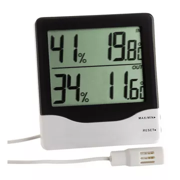 TFA-Dostmann 30.5013 Temperatur- & Feuchtigkeitssensor IndoorOutdoor Freistehend Kabelgebunden