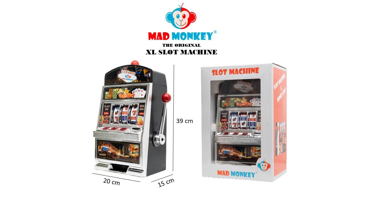 Mad Monkey  Slot Machine XL Machine à sous avec tirelire 