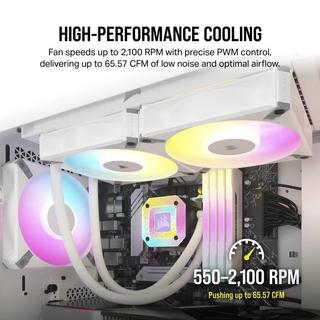 Corsair  CO-9050157-WW système de refroidissement d’ordinateur Boitier PC Ventilateur 12 cm Blanc 1 pièce(s) 