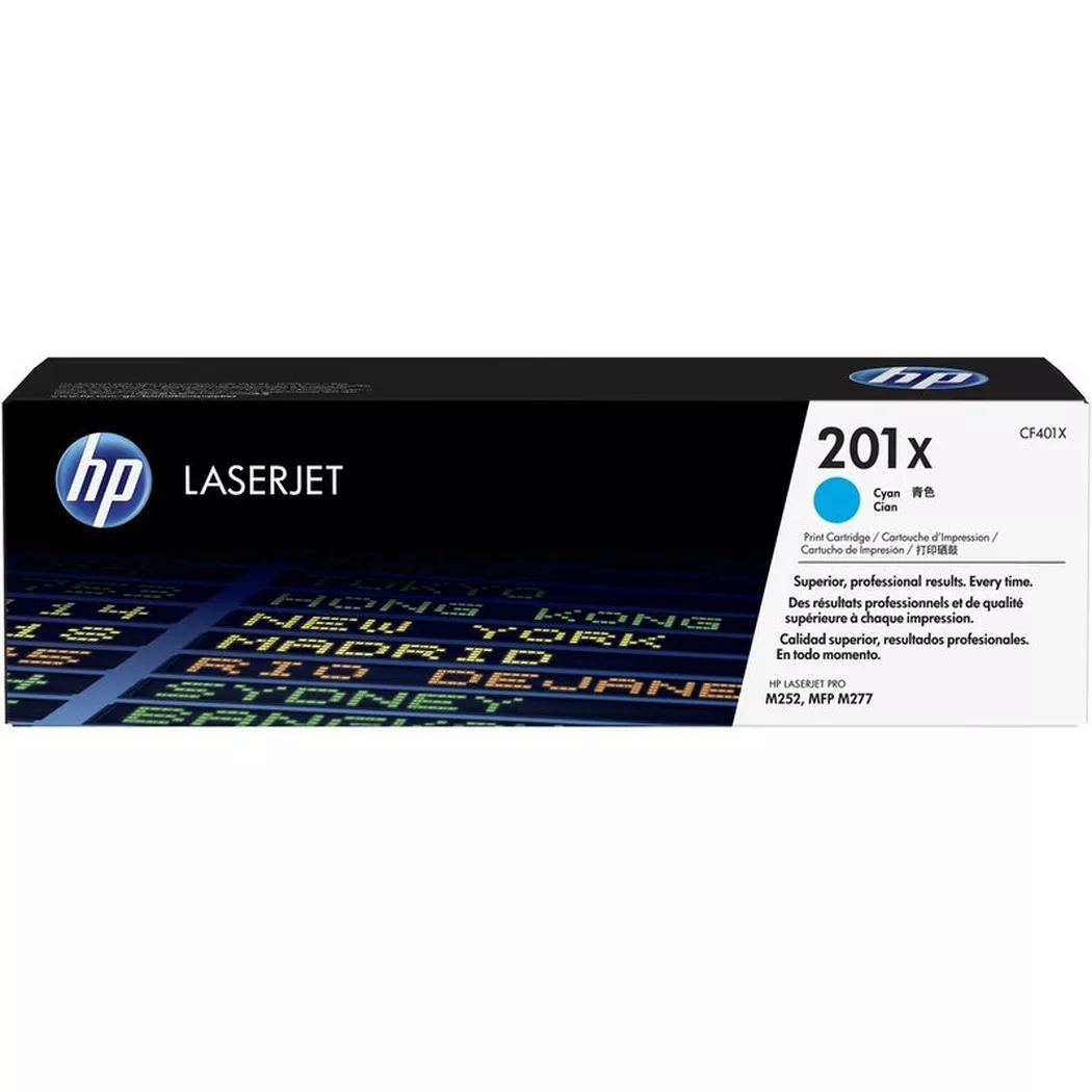 Hewlett-Packard – HP Toner-Modul 201X cyan CF401X CLJ Pro M252/MFP277 2300 S., One Size