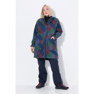 Ulla Popken Cappotto impermeabile A-Line Cerniera laterale Cappuccio  