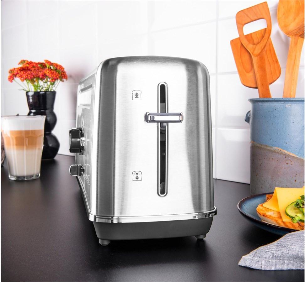 Gastroback Design Toaster Advanced 4S 1100W, 7 Stufe, 4 Funktionen, Krümelfach  