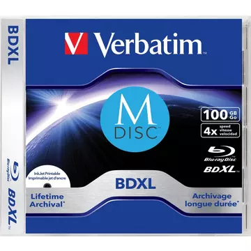 Verbatim MDISC Lifetime archival BDXL 100GB - 1er-Pack Jewel Case