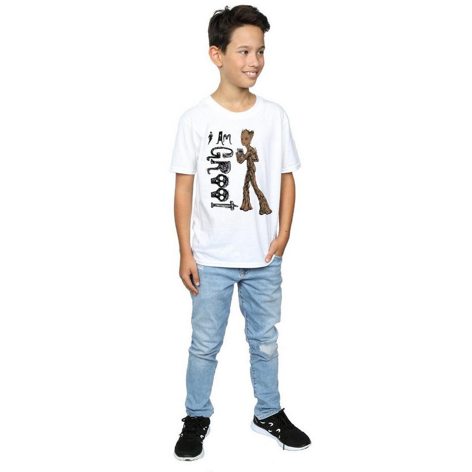 MARVEL  Avengers Infinity War I Am Teenage Groot TShirt 