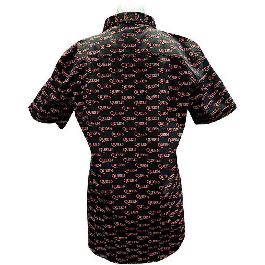 Queen  Camicia Logo Stampa Su Intera Superficie 