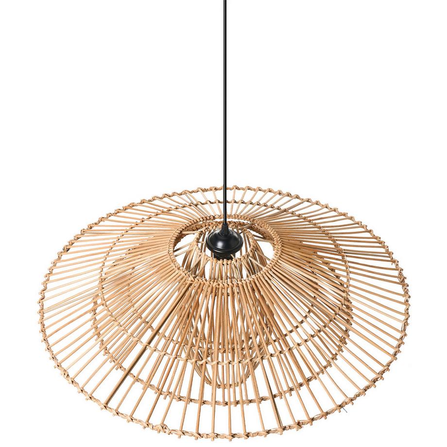 Beliani Hängelampe aus Rattan  BOTIJAS  
