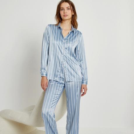 La Redoute Collections  Gestreifter Pyjama aus Satin 