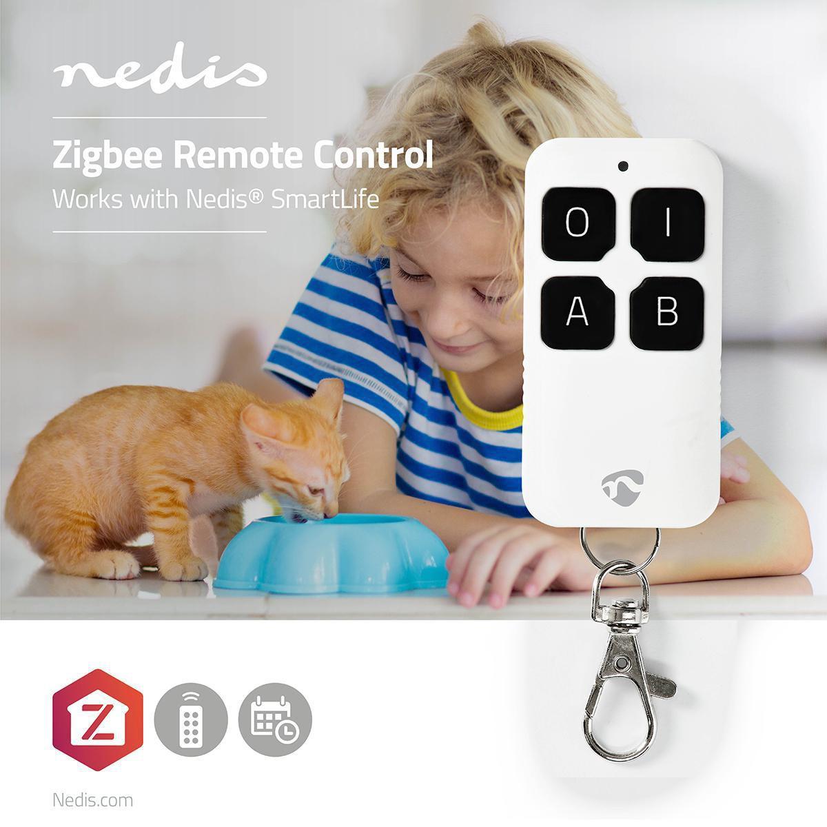 Nedis  Télécommande SmartLife | Zigbee 3.0 | Nombre de boutons : 4 | Android™ / IOS | Blanc 