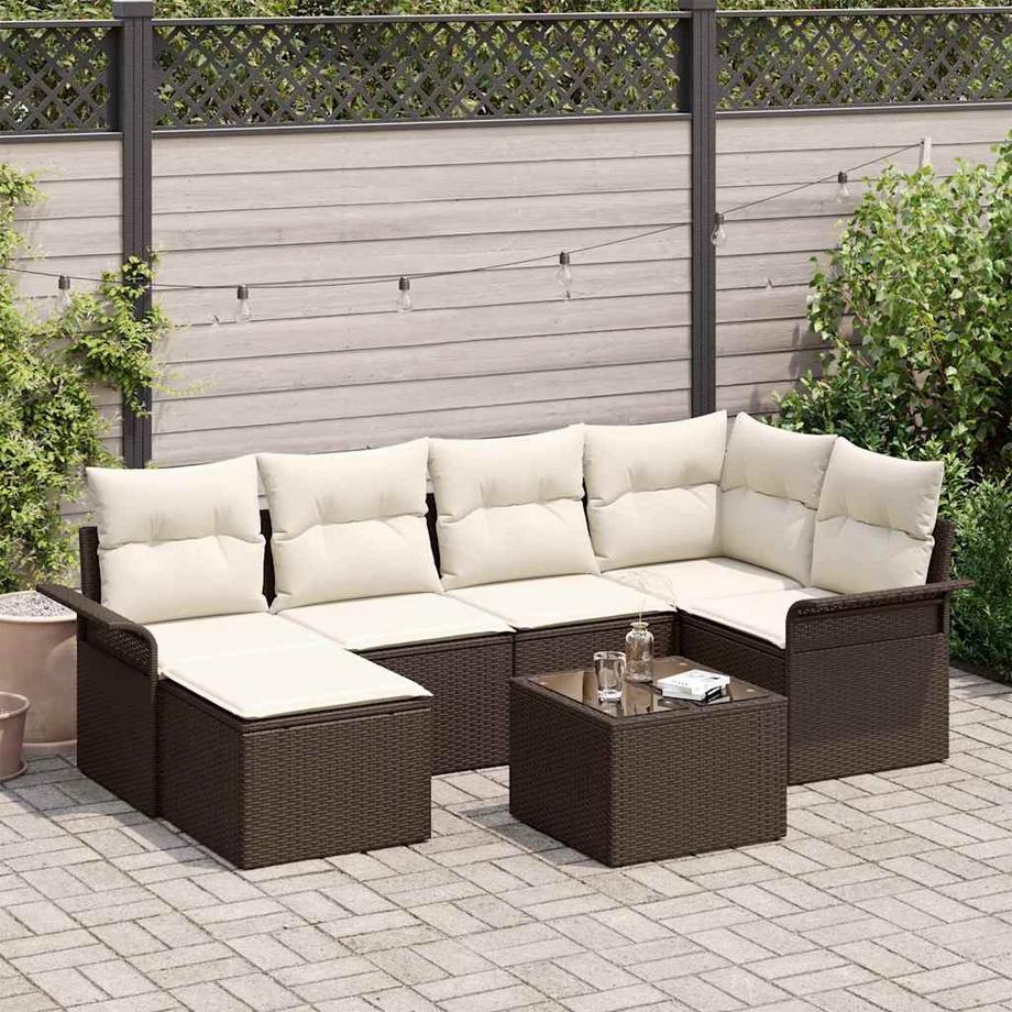 VidaXL Ensemble de meubles d'extérieur poly rattan  