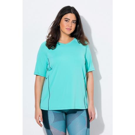 Ulla Popken UV-Schutz 50+ V-Ausschnitt Halbarm T-Shirt  