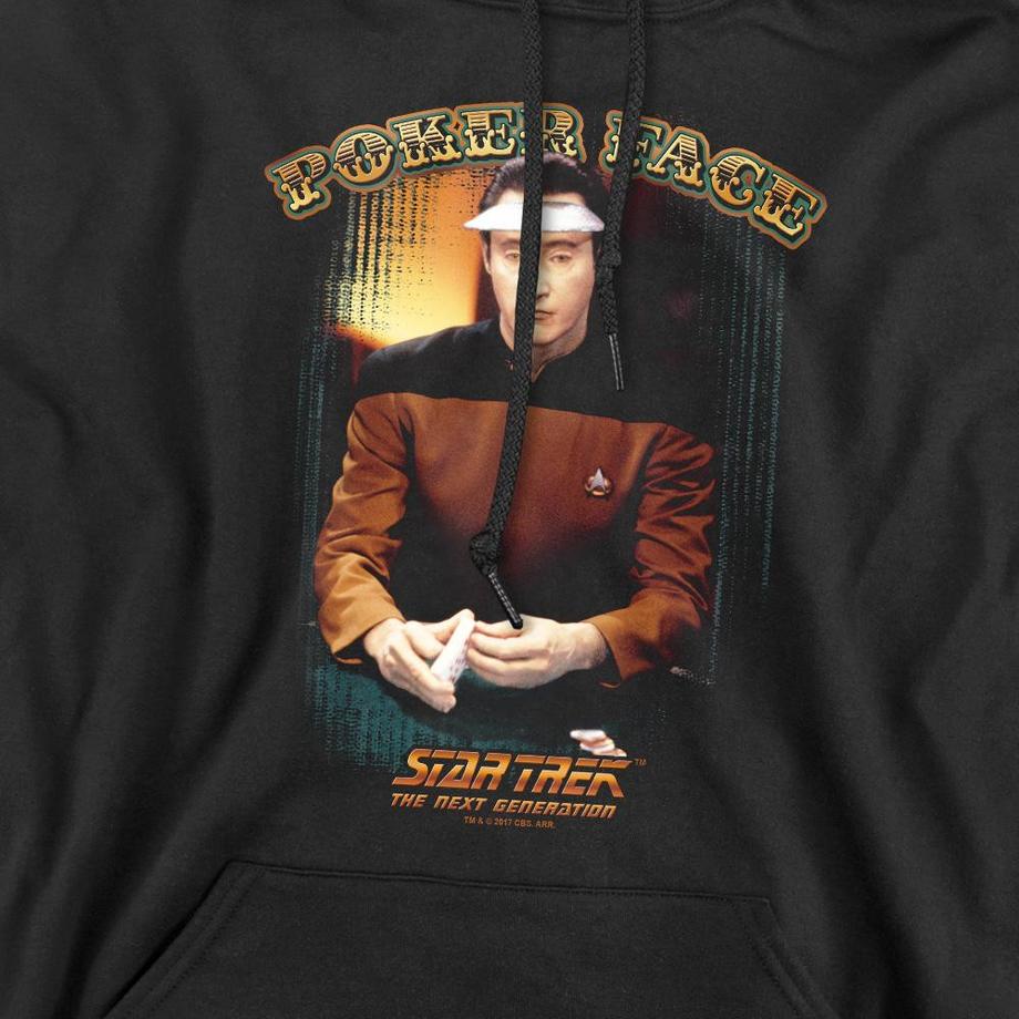 Star Trek Felpa con cappuccio Poker Face  