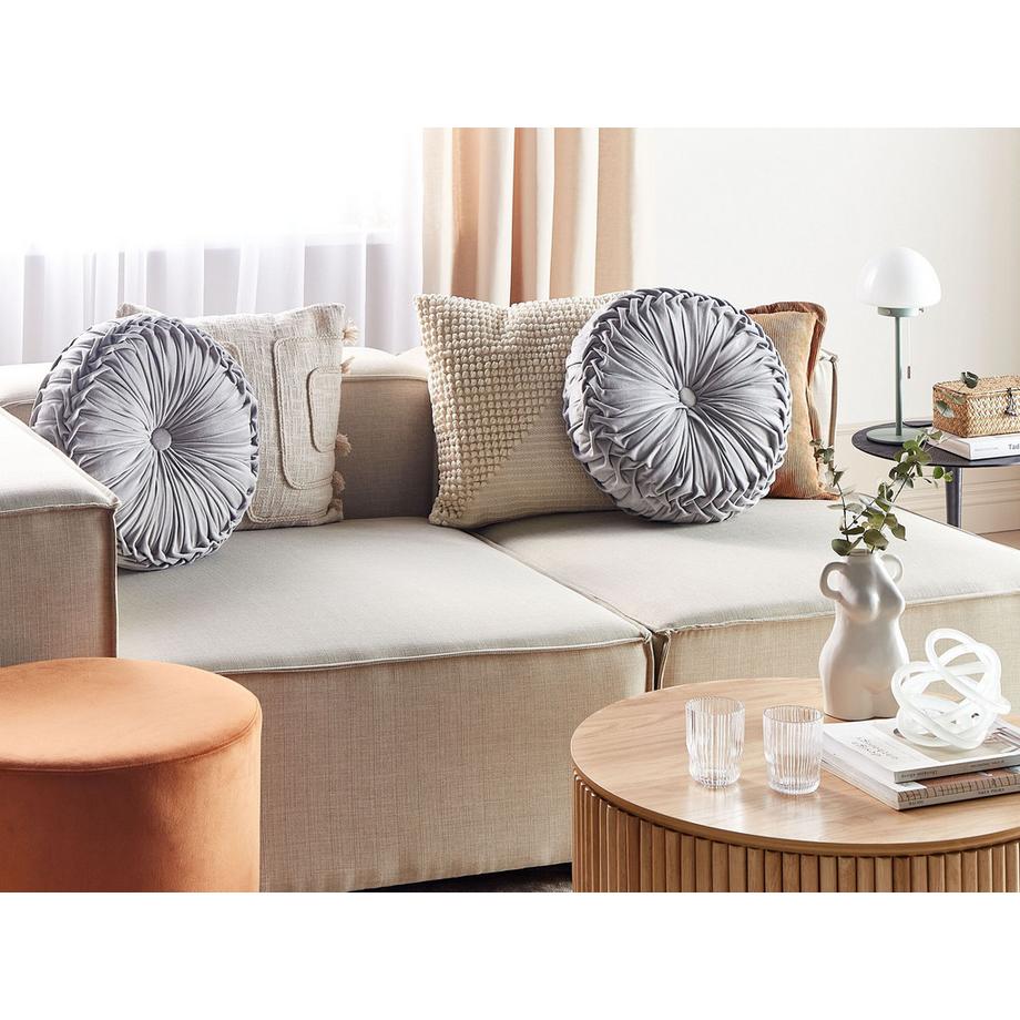 Beliani Cuscino decorativo en Velluto Glamour UDALA  