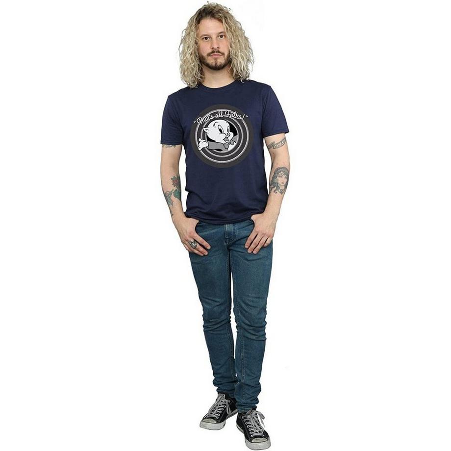 LOONEY TUNES That's All Folks Porky Pig T-Shirt  