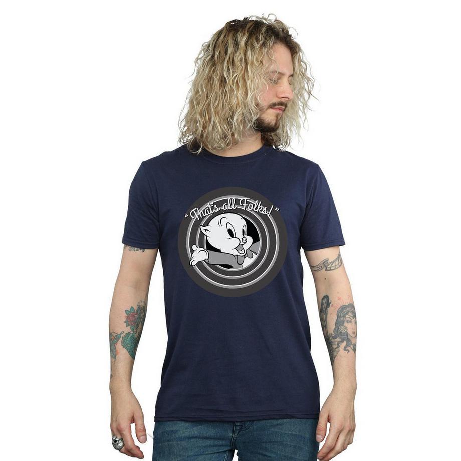 LOONEY TUNES That's All Folks Porky Pig T-Shirt  