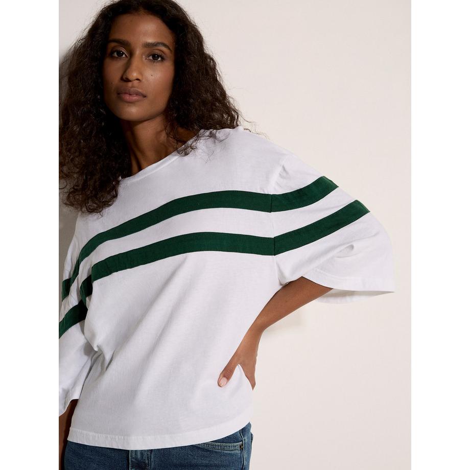 APRICOT Sportliches gestreiftes Boxy T-Shirt  