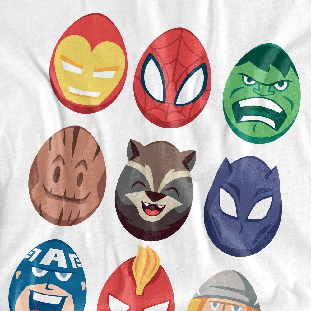 AVENGERS Uova di Pasqua T-Shirt Maniche Lunghe  