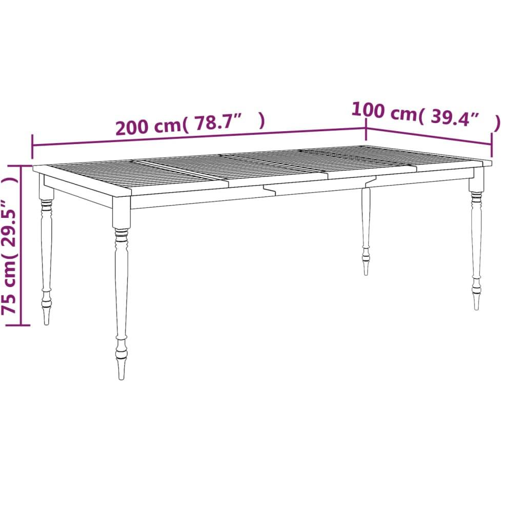 VidaXL tavolo batavia Teak riciclato  