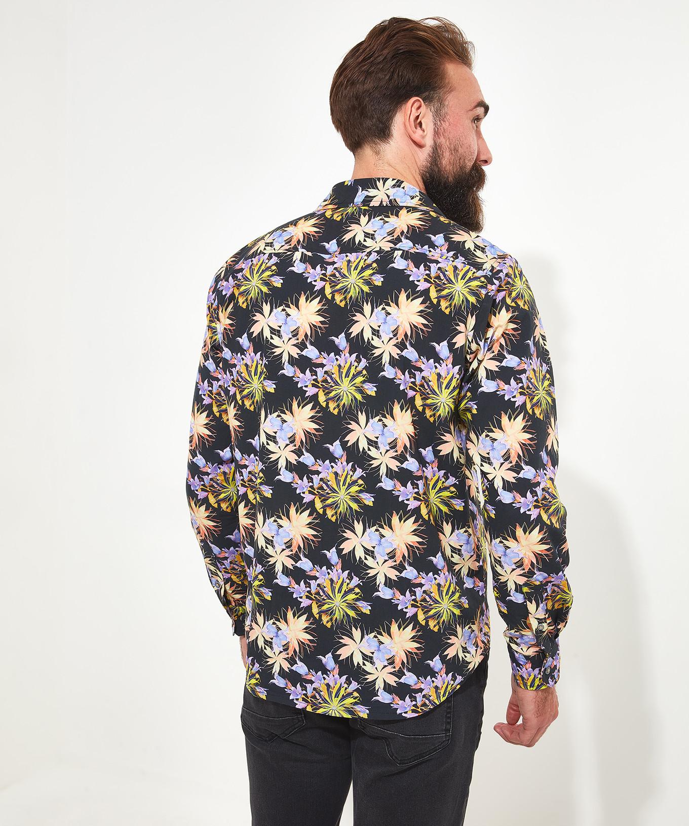 Joe Browns Neonblumen Print Kragenhemd  