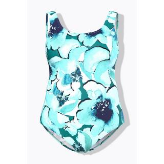 Ulla Popken Maillot de bain Motif feuilles Dos profond  