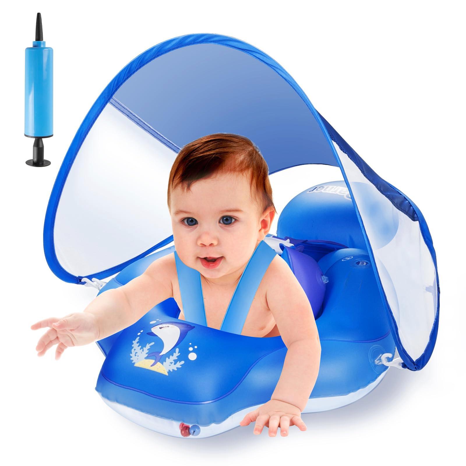 Activity-board  Schwimmring Baby, Schwimmhilfe Baby für den Pool, verstellbarer Sicherheitssitz 