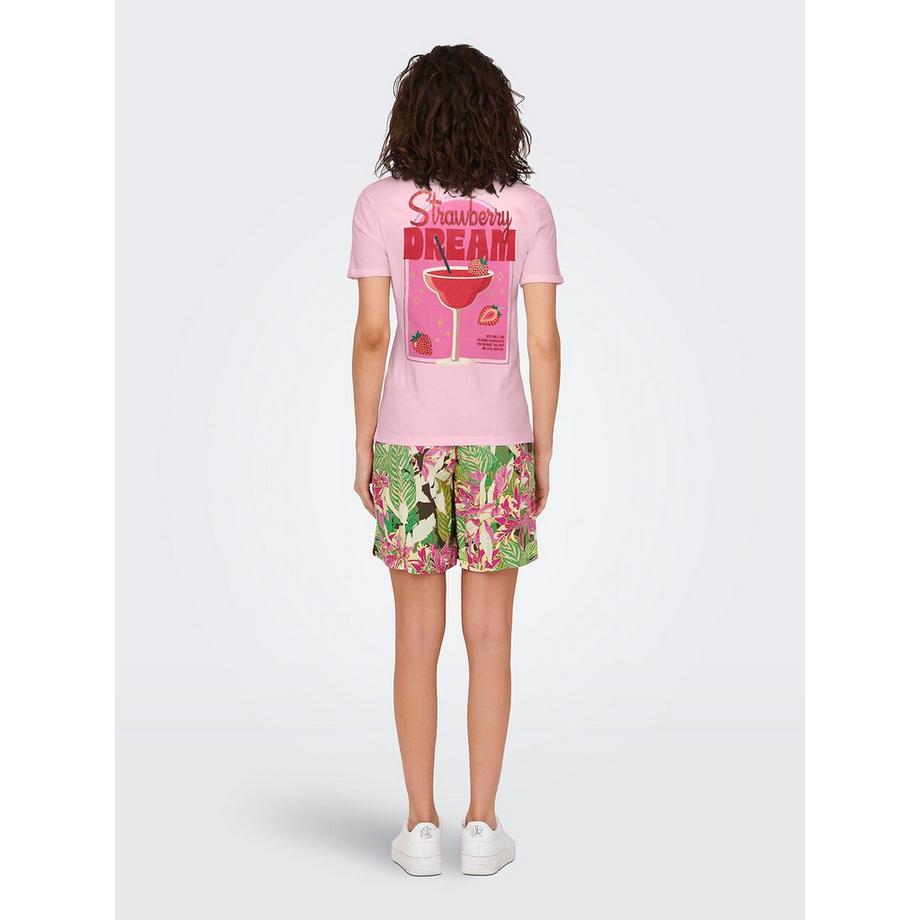 ONLY T-Shirt Imprimé Manches Courtes  