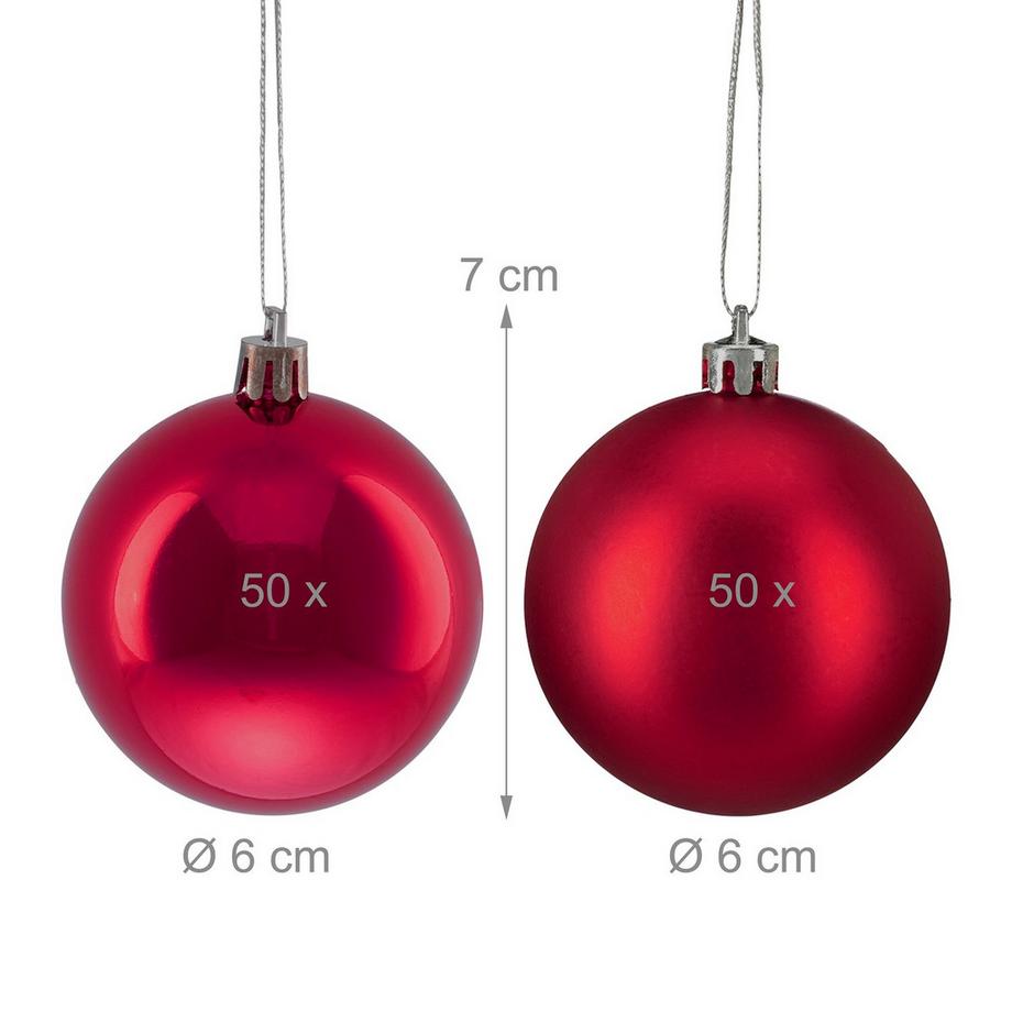 Northix Set di palline per albero di Natale, 100  