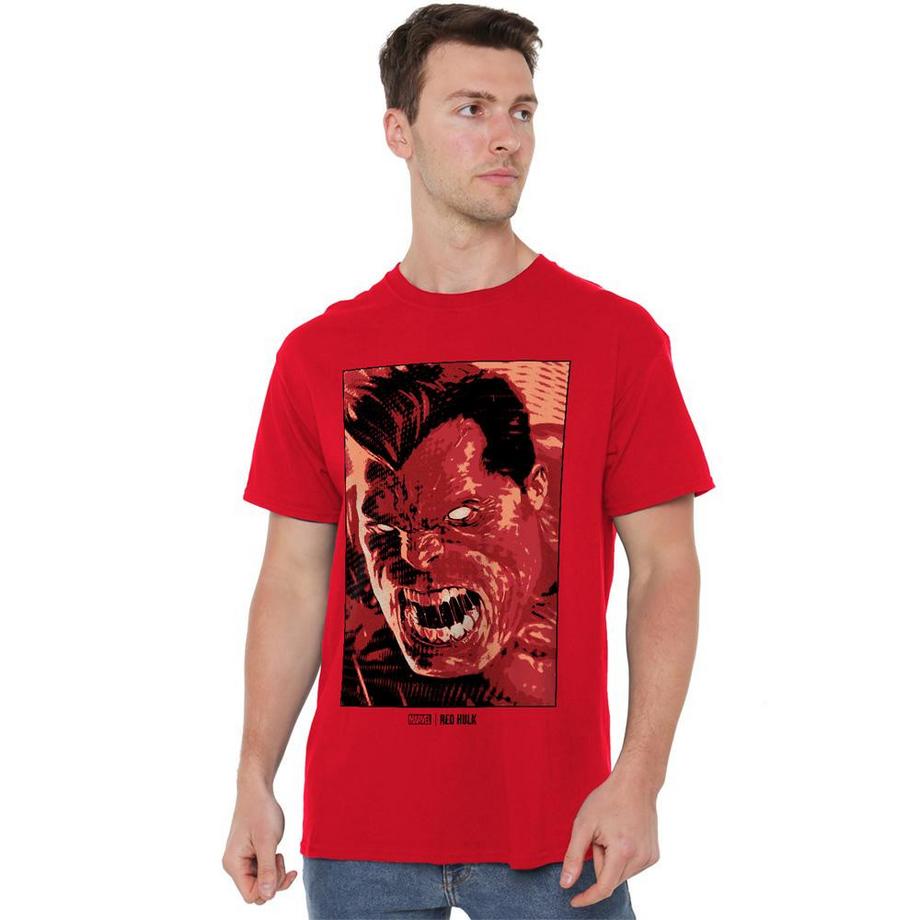 MARVEL Red Hulk Grafikdruck T-Shirt  